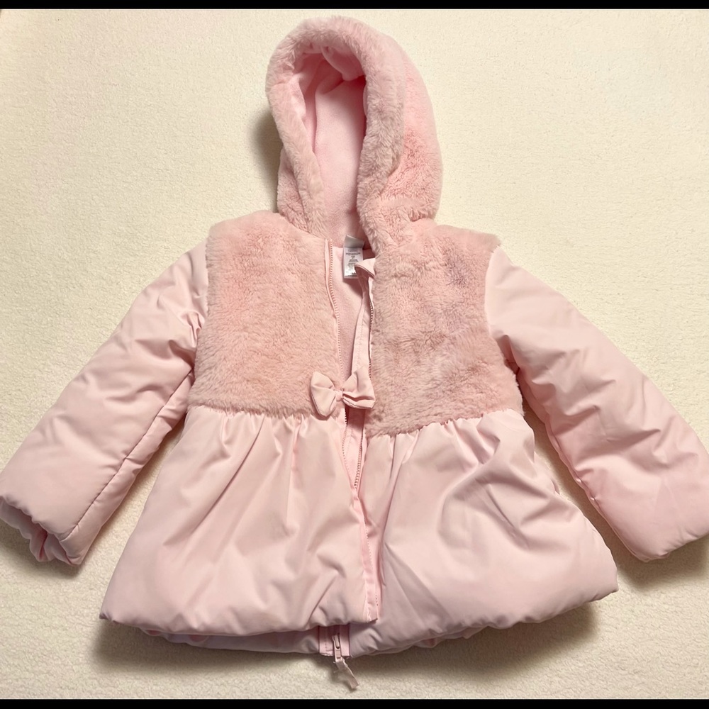 ‘Little Me’ Girls 3T Light Pink Winter Jacket